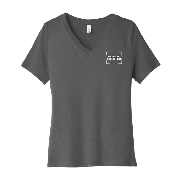 BELLA+CANVAS Women's Relaxed Jersey Short Sleeve V-Neck Tee